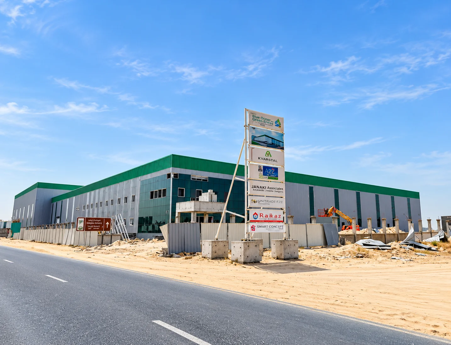 Construction of Closed Shed, Accomodation & Service Block @Al Hamra Industrial Zone-NFZ, RAK – UAE.