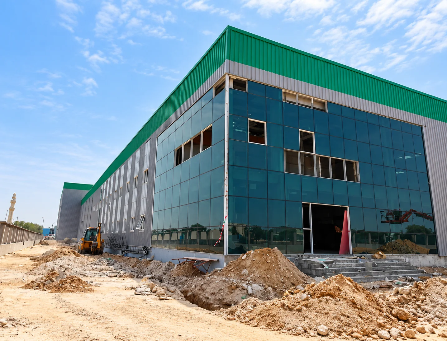 Construction of Closed Shed, Accomodation & Service Block @Al Hamra Industrial Zone-NFZ, RAK – UAE.